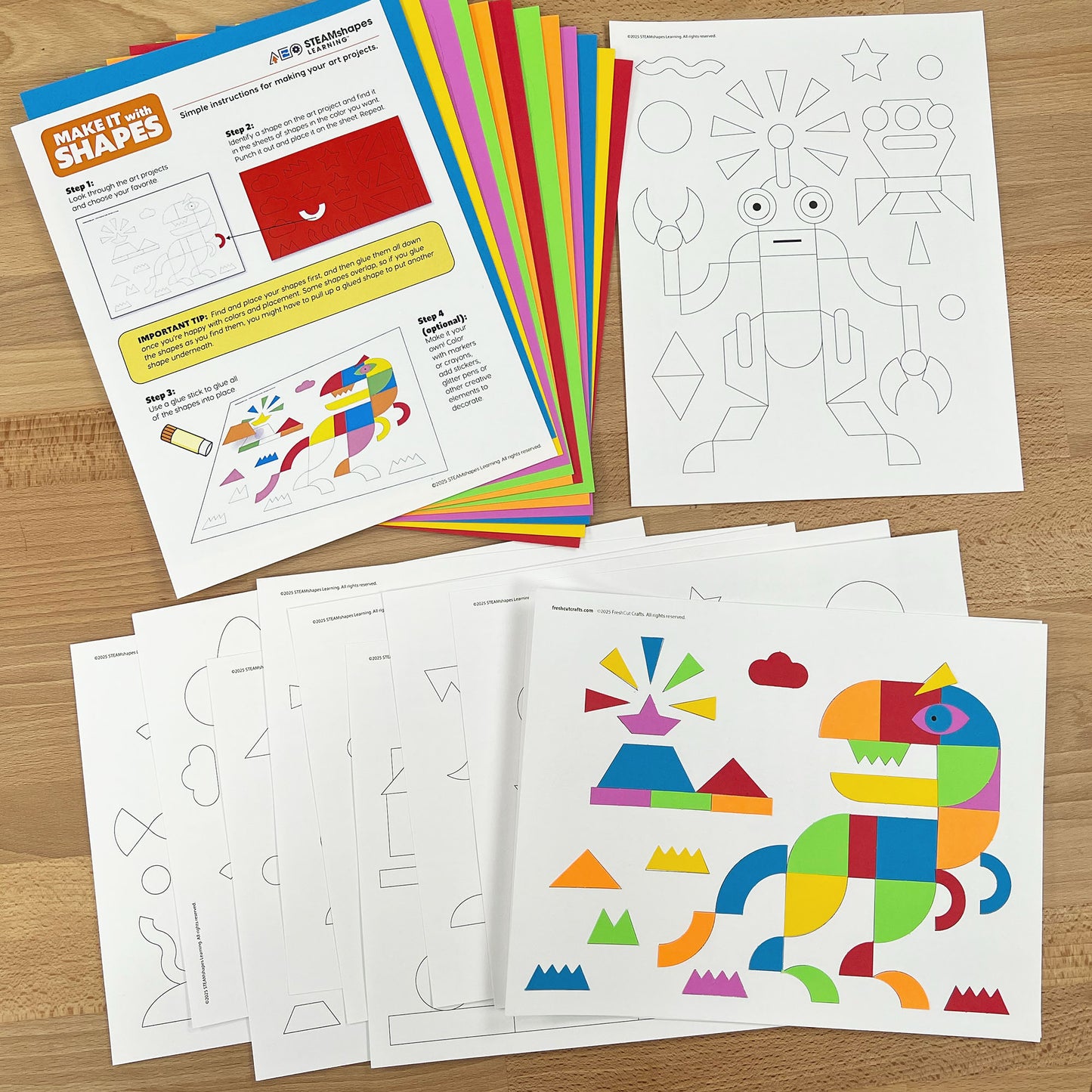Make It with Shapes - Monsters